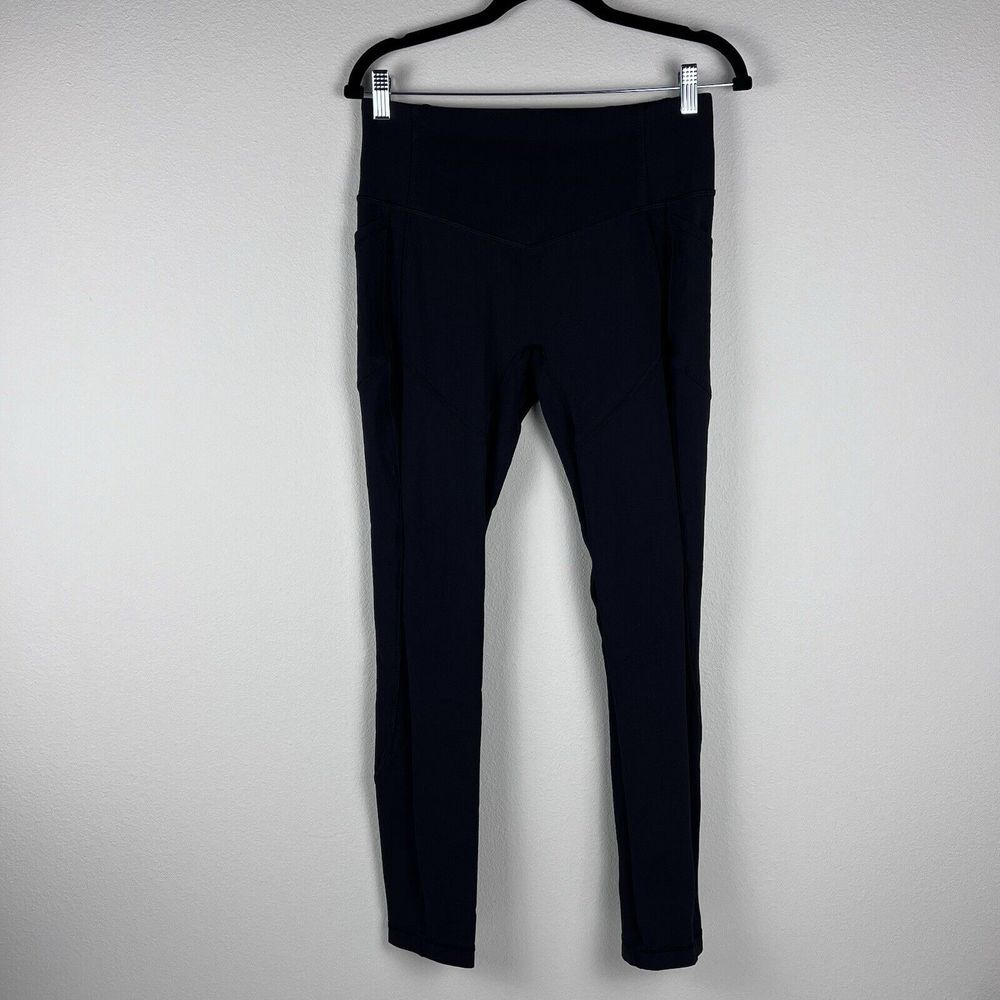 Lululemon All The Right Places Pant II Black Full On Luxtreme Mid Rise Size 10